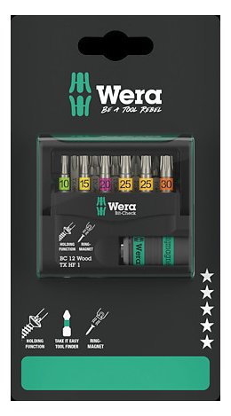 Wera Bit-Check 12 Wood TORX HF 1 SB