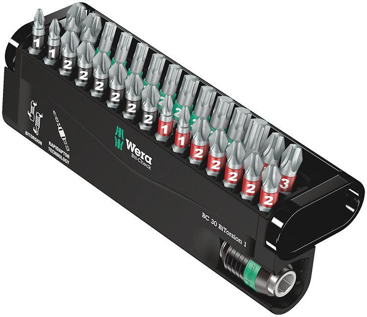 Wera Bit-Check 30 BiTorsion 1 - Schraubendreherbit und Bit-Halterset