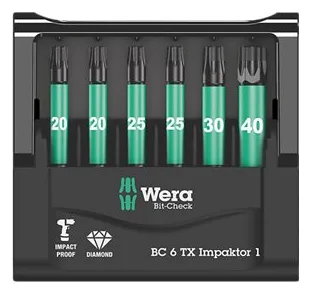 Wera Bit-Check 6 TX Impaktor 1 - Schraubenziehersatz, Ansicht 2