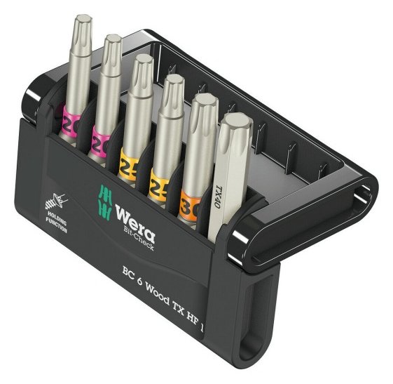 Wera Bit-Check 6 Wood TORX HF 1