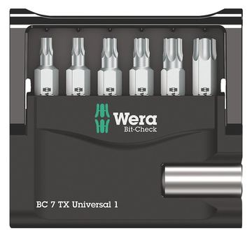 Wera Bit-Check 7 TX Universal 1 - Schraubendreher-Bitsatz von LumaTech