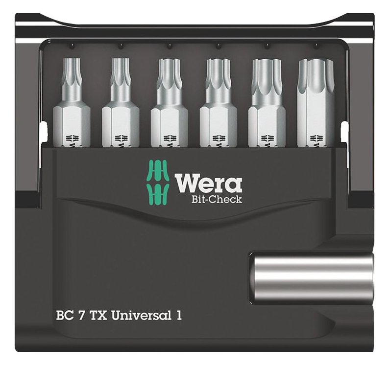 Wera Bit-Check 7 TX Universal 1 - Schraubendreher-Bitsatz