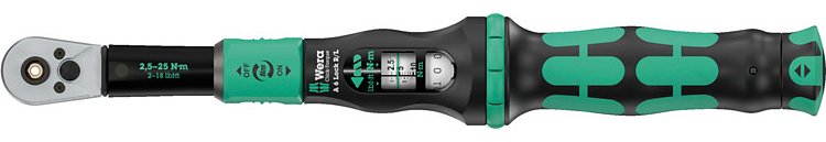 Wera Click-Torque Lock A 6 R/L 05075694001 Drehmomentschlüssel 1/4"