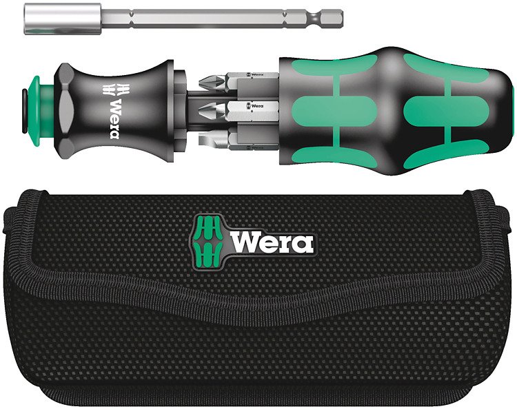 Wera Kraftform Kompakt 28 - Handhalter mit Bit- und Adapterset