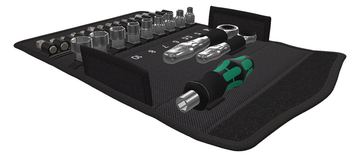 Wera Kraftform Kompakt Zyklop Mini 2 - Schraubendreher mit Ratschenfunktion und Bit- sowie Steckschlüsselsatz von LumaTech