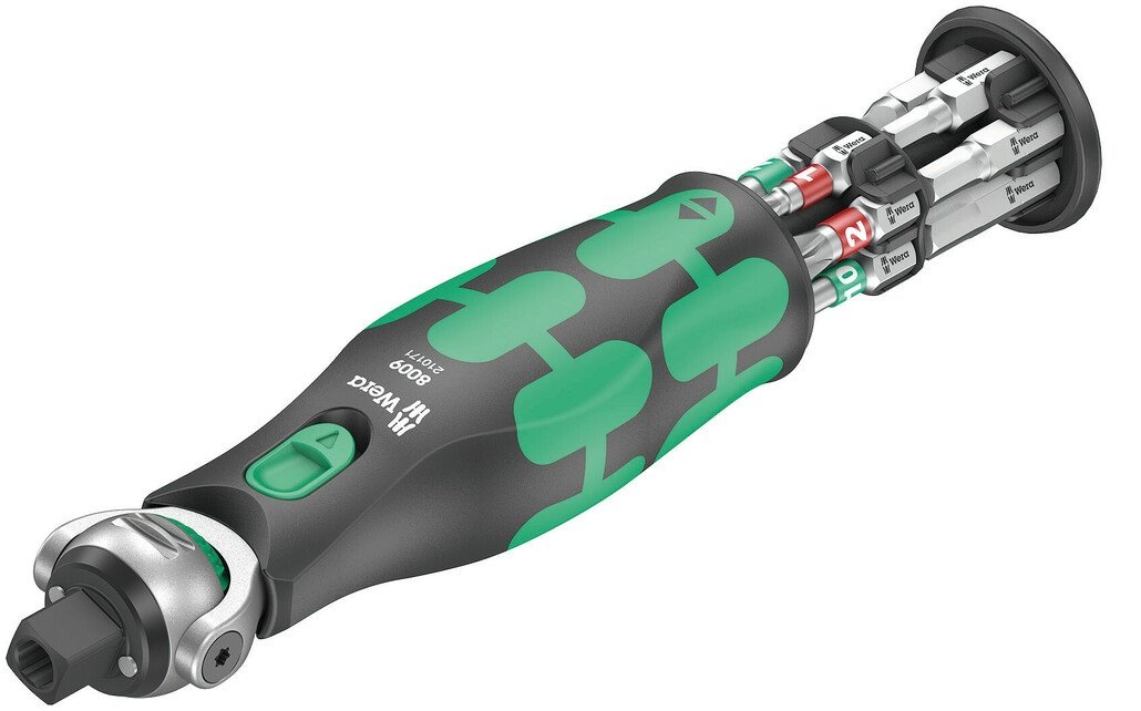 Wera Zyklop 8009 Pocket Imperial Set 1 - Knarrenschraubendreher mit Bit-Satz