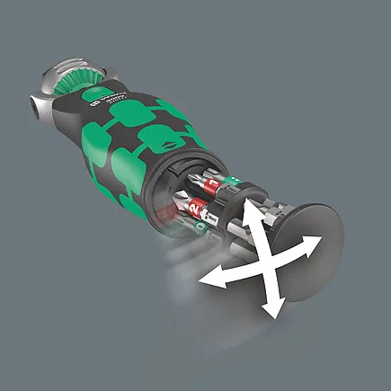Wera Zyklop 8009 Pocket Imperial Set 2 - Ratschengriff mit Steckschlüssel- und Bit-Set, Ansicht 4