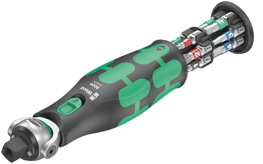 Wera Zyklop 8009 Pocket Set 1 - Drehmomentschlüssel mit Ratschenfunktion und Bit- sowie Steckschlüsselsatz