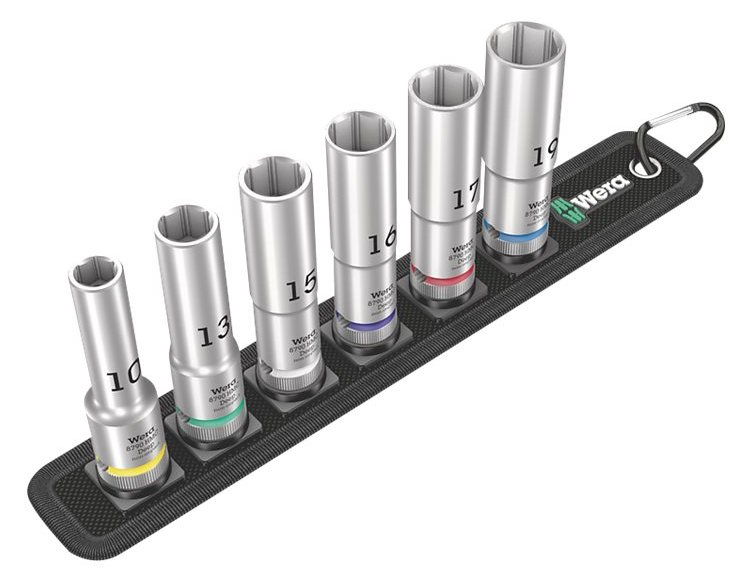 Wera Zyklop Belt C Deep 1 - Knarre - 6 Stücke