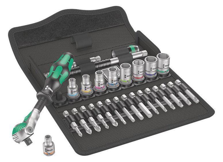 Wera Zyklop Speed 8100 SA 9 - Knarrensatz mit Bit- und Steckschlüssel-Satz