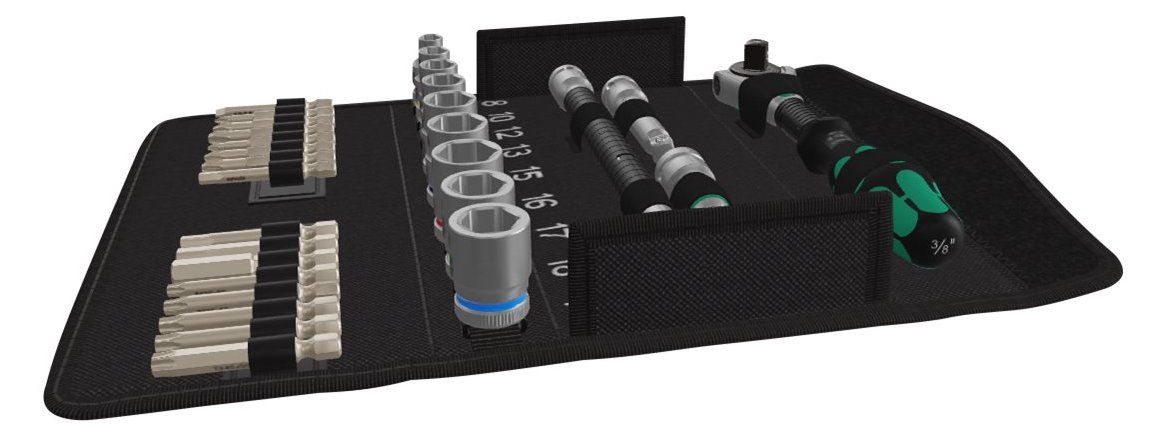 Wera Zyklop Speed 8100 SB 6 - Knarrensatz mit Bit- und Steckschlüssel-Satz