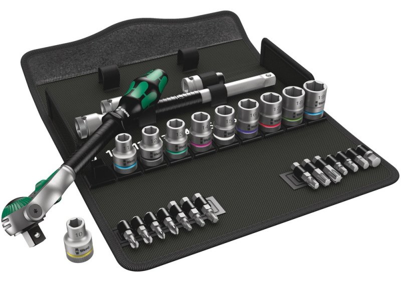 Wera Zyklop Speed 8100 SC 6 - Knarrensatz mit Bit- und Steckschlüssel-Satz