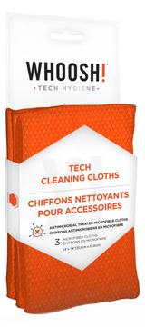 WHOOSH! Tech Cleaning Cloths - Geräte-Reinigungstücher - Handy/Smartphone - Orange - Universal - 1 Stück(e) - 3 Stück(e) von LumaTech