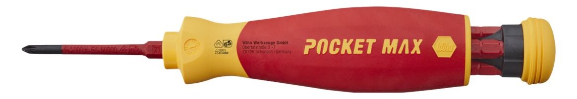 Wiha Pocket Max - Handhalter mit Bitset - 4 Stücke