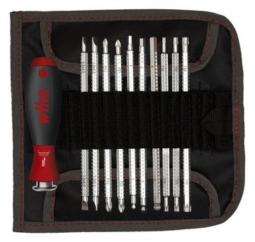 Wiha SYSTEM 6 281 - Handhalter mit Bitset - 12 Stücke