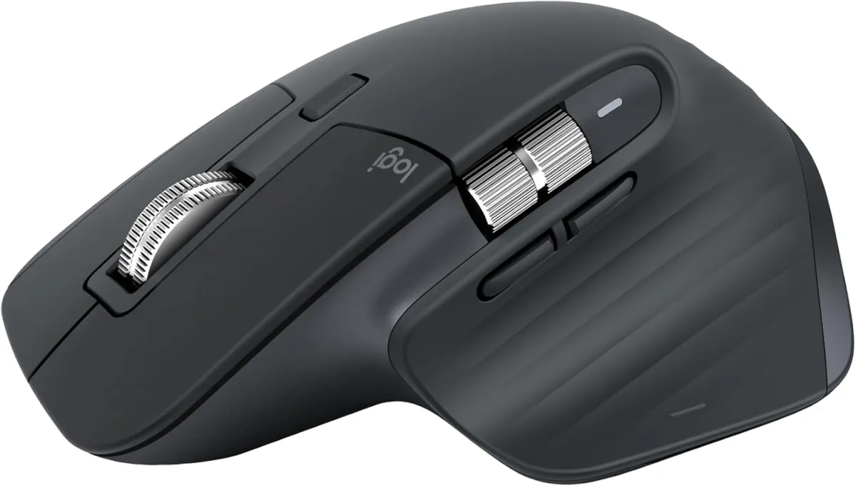 Logitech MX Master 3S 2025 – Bluetooth Kabellose Hochleistungs-Maus, ultraschnelles Scrollen, Ergo, 8K DPI, Abtastung auf Glas, Windows, Linux, Chrome - Grafit
