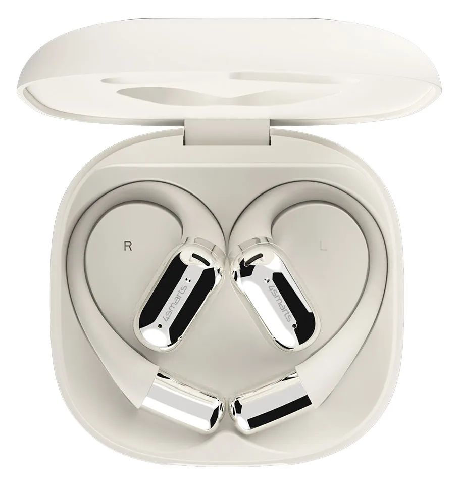 4smarts Open-Ear Bluetooth Kopfhörer SkyBuds AI Screen Beige - Kopfhörer, Ansicht 3