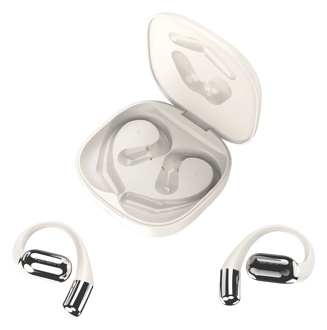 4smarts Open-Ear Bluetooth Kopfhörer SkyBuds AI Screen Beige - Kopfhörer, Ansicht 4