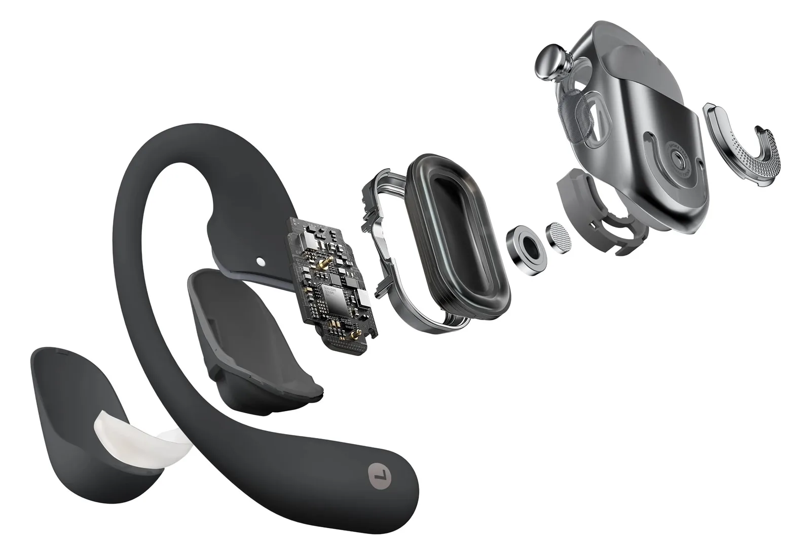 AfterShokz Knochenschall Kopfhörer OpenFit 2 Black - Kopfhörer - Kabellos, Ansicht 4