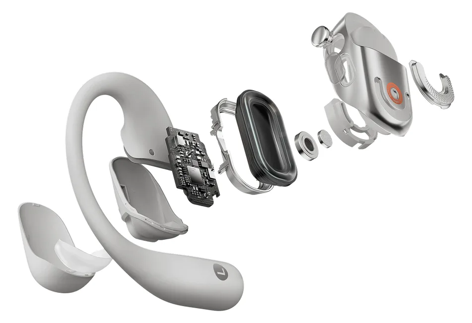 AfterShokz OpenFit 2+ Grey - Wireless Bluetooth Headphones - Kopfhörer - Kabellos, Ansicht 3