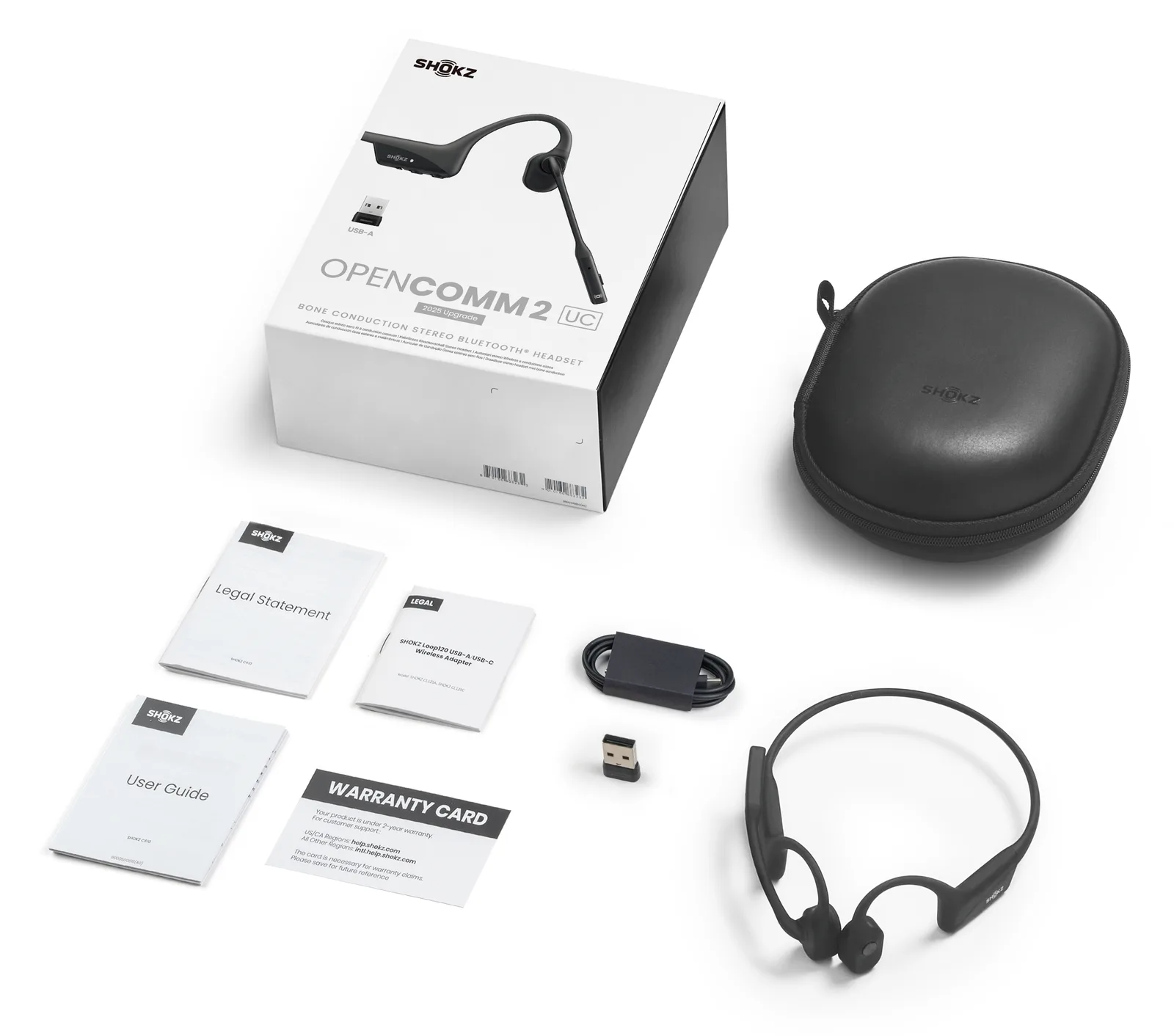 AfterShokz SHOKZ OpenComm2 UC - 2025 Upgrade - Headset - offenes Ohr - USB Typ-A, Ansicht 2