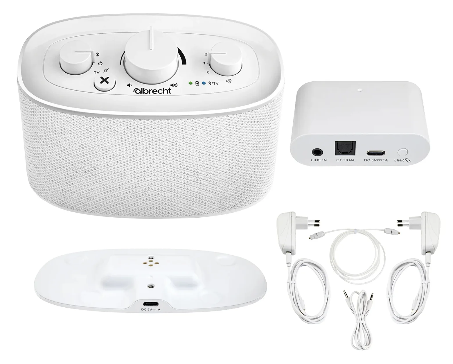 Albrecht 24100 - Lautsprecher Bluetooth Klaro weiß - Lautsprecher, Ansicht 3