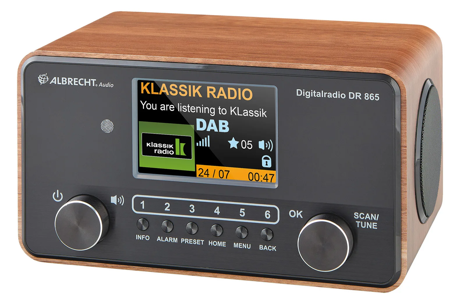 Albrecht DR 865 - Audiosystem - 2 x 7 Watt, Ansicht 3