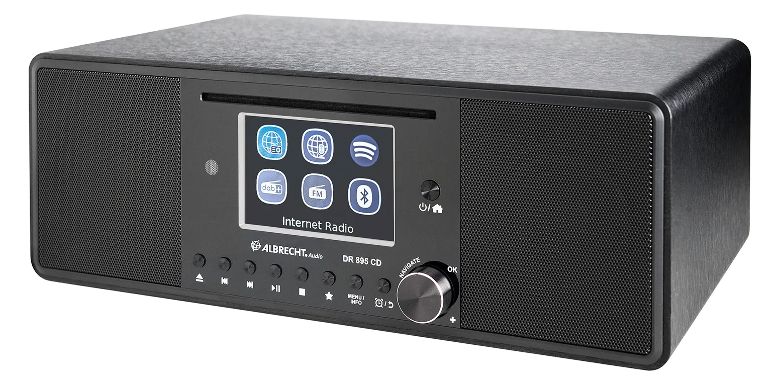 Albrecht DR 895 CD - Tragbar - Digital - DAB+ - FM - 15 W - AAC - AAC+ - FLAC - MP3 - WAV - WMA - TFT, Ansicht 2