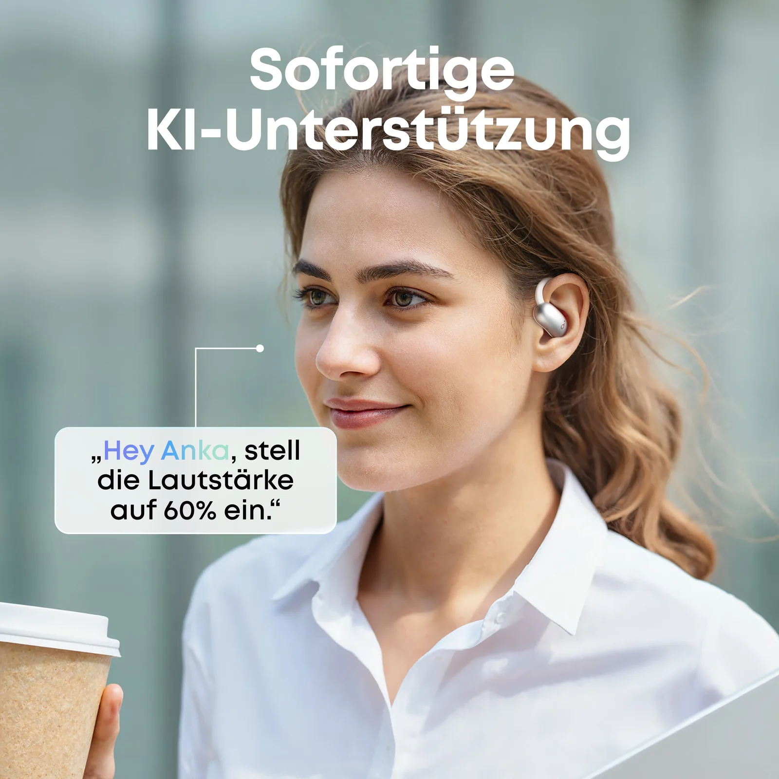 Anker Innovations Anker Soundcore AeroFit 2 AI Assistant - True Wireless-Kopfhörer mit Mikrofon, Ansicht 4