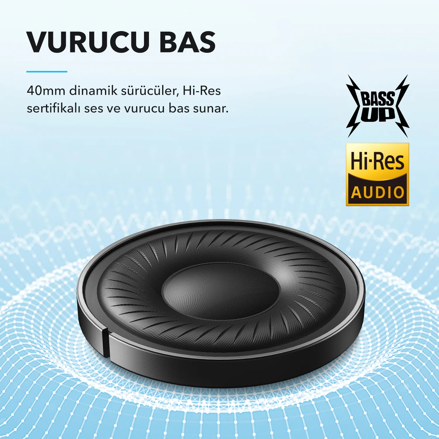 Anker Innovations Soundcore Q20i - Kopfhörer mit Mikrofon - ohrumschließend, Ansicht 2