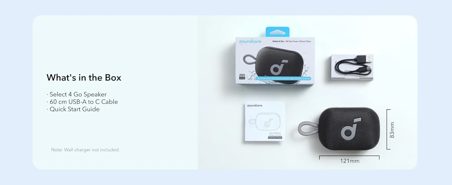 Anker Innovations Soundcore Select 4 Go - Lautsprecher - tragbar - Schwarz, Ansicht 2