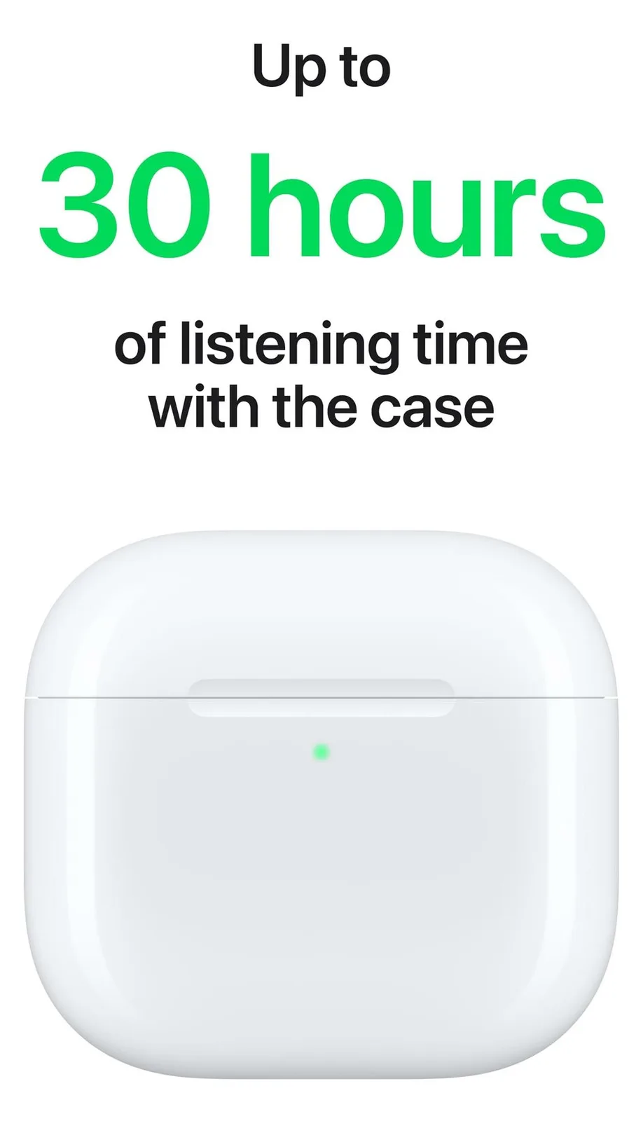 Apple AirPods 4 mit Lightning Charging Case - Ohrstöpsel - Bluetooth - aktive Rauschunterdrückung - weiß, Ansicht 4