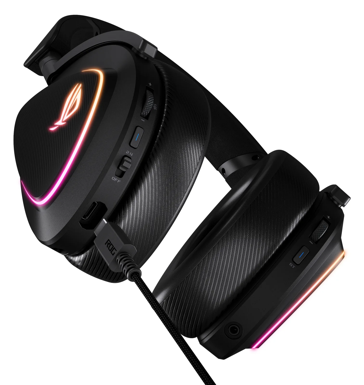 ASUS ROG Delta II - Headset - ohrumschließend - schwarz, Ansicht 2
