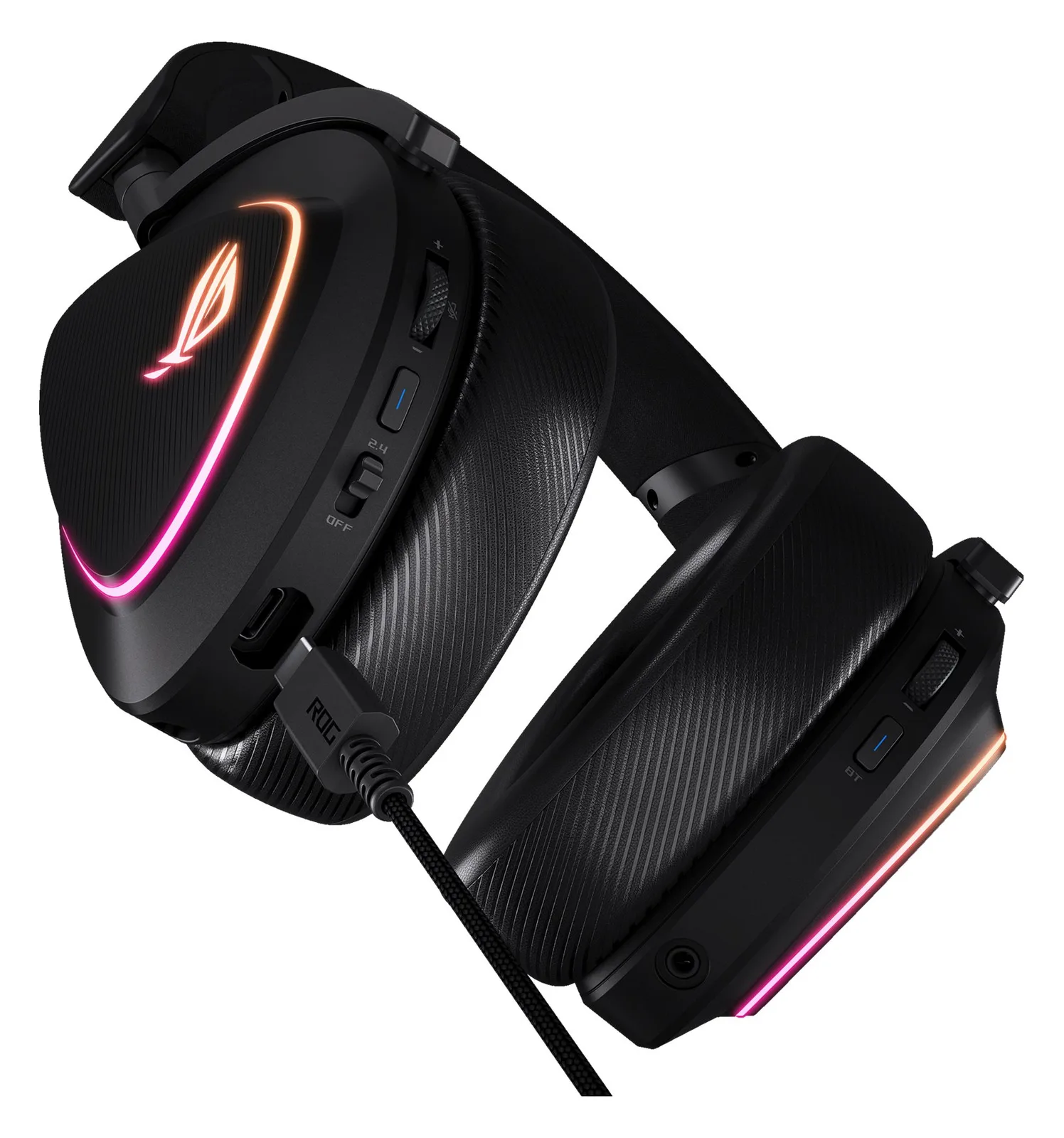 ASUS ROG Delta II - Headset - ohrumschließend - schwarz, Ansicht 3