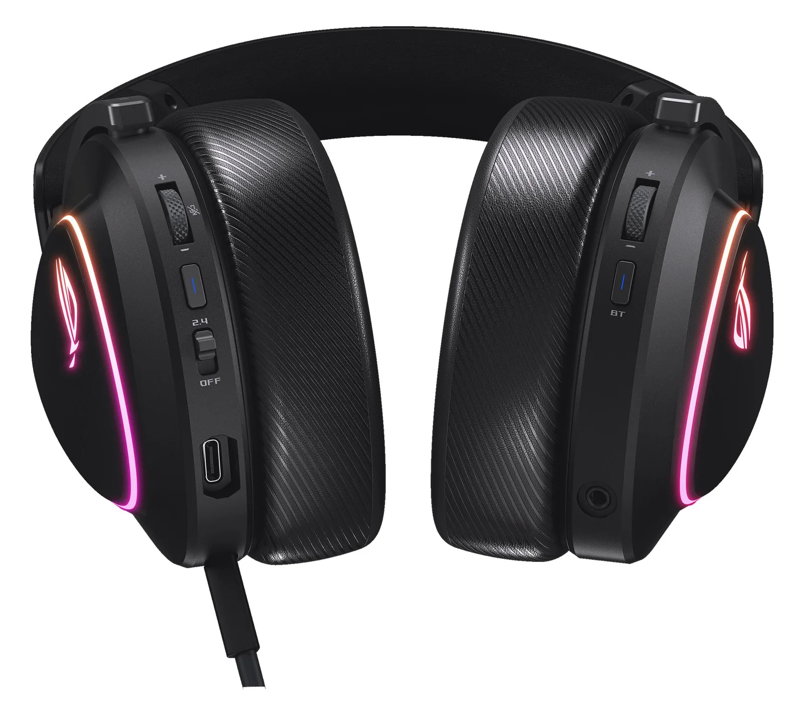 ASUS ROG Delta II - Headset - ohrumschließend - schwarz, Ansicht 4