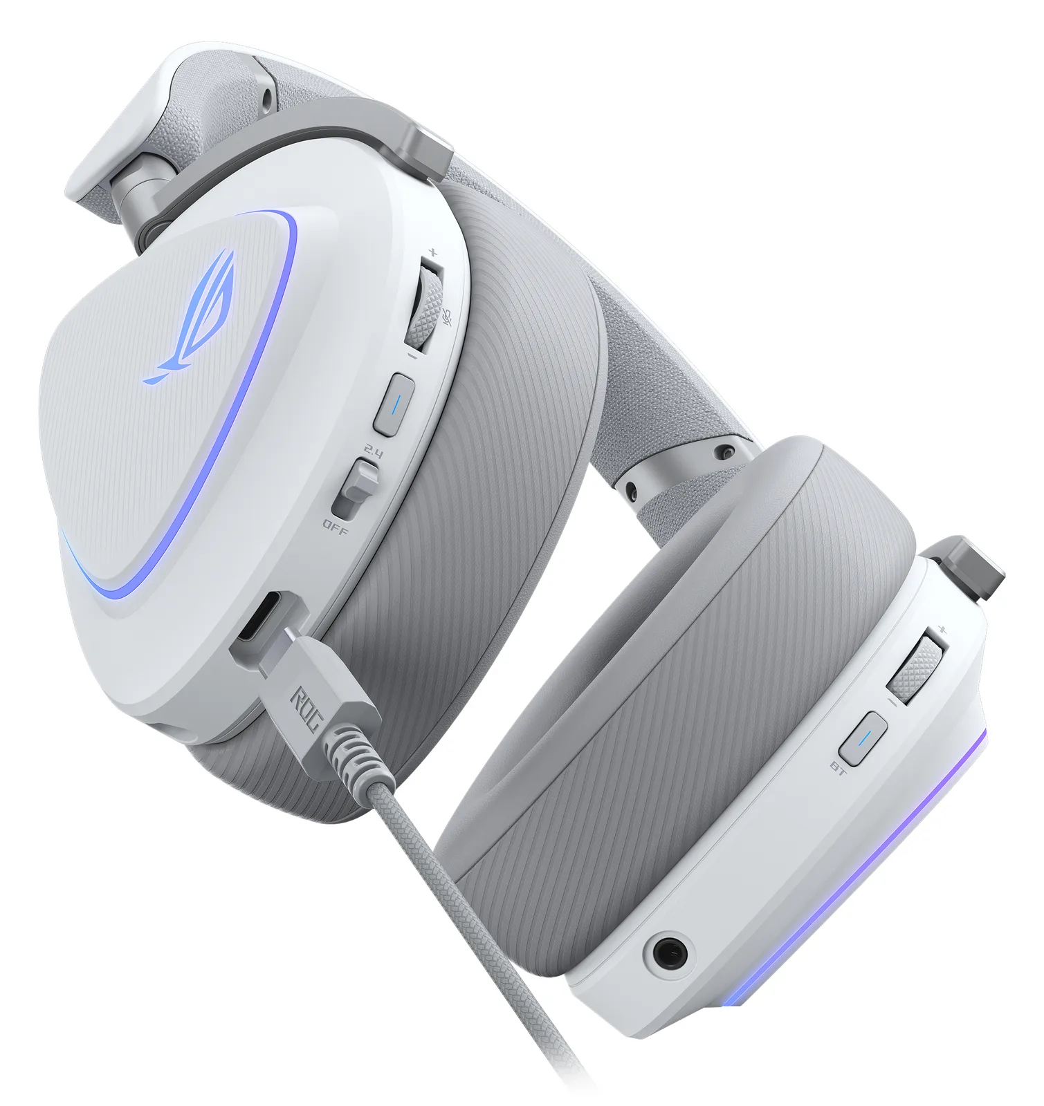 ASUS ROG Delta II - Headset - ohrumschließend - weiß, Ansicht 4