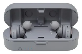 Audio-Technica ATH-CKR7TW - Kopfhörer - im Ohr - Anrufe & Musik - Grau - Binaural - 0,3 m, Ansicht 2