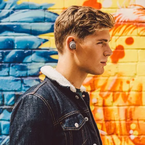 Audio-Technica ATH-CKR7TW - Kopfhörer - im Ohr - Anrufe & Musik - Grau - Binaural - 0,3 m, Ansicht 4