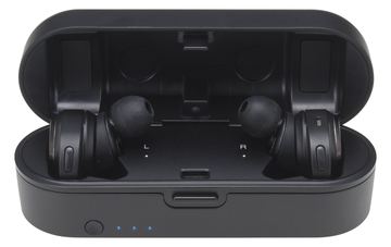 Audio-Technica ATH-CKR7TW - Kopfhörer - im Ohr - Schwarz - Binaural - Kabellos - Mikro-USB von LumaTech