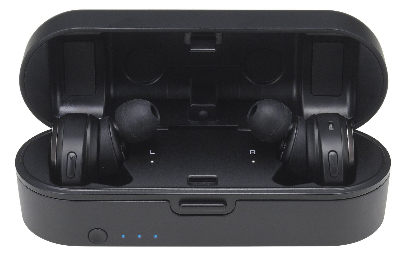 Audio-Technica ATH-CKR7TW - Kopfhörer - im Ohr - Schwarz - Binaural - Kabellos - Mikro-USB
