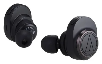 Audio-Technica ATH-CKR7TW - Kopfhörer - im Ohr - Schwarz - Binaural - Kabellos - Mikro-USB, Ansicht 2