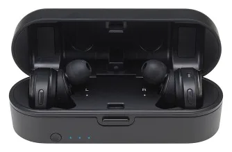 Audio-Technica ATH-CKR7TW - Kopfhörer - im Ohr - Schwarz - Binaural - Kabellos - Mikro-USB, Ansicht 4