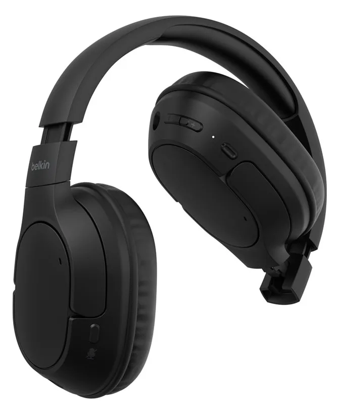 Belkin SoundForm Surround - Kopfhörer mit Mikrofon - Schwarz, Ansicht 5