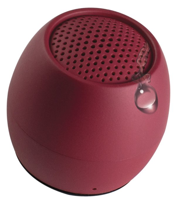 BOOMPODS Zero Speaker - 3 cm - 3 W - Kabellos - Tragbarer Mono-Lautsprecher - Burgund - Sphärisch
