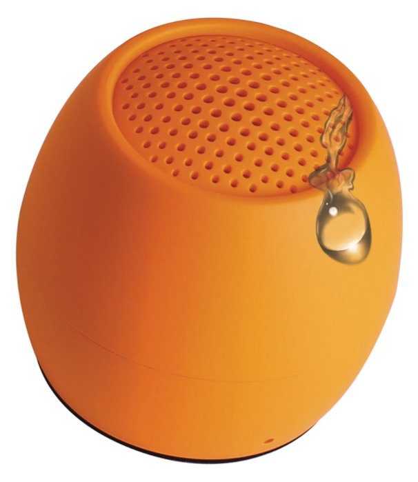 BOOMPODS Zero Speaker - 3 cm - 3 W - Kabellos - Tragbarer Mono-Lautsprecher - Orange - Sphärisch