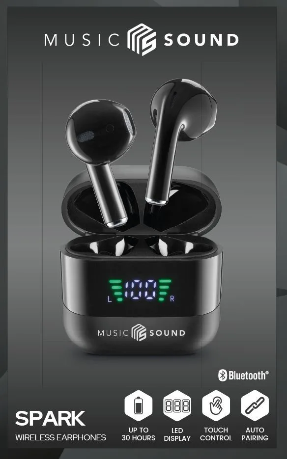 Cellularline MUSIC SOUND SPARK - True Wireless-Kopfhörer mit Mikrofon, Ansicht 3