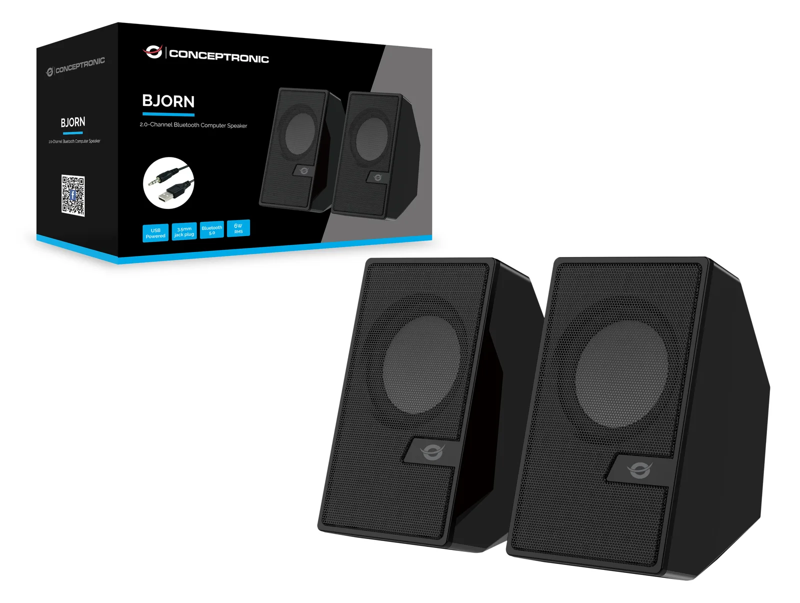 Conceptronic BJORN - Lautsprecher - für PC - kabellos - Bluetooth - 6 Watt (Gesamt), Ansicht 4