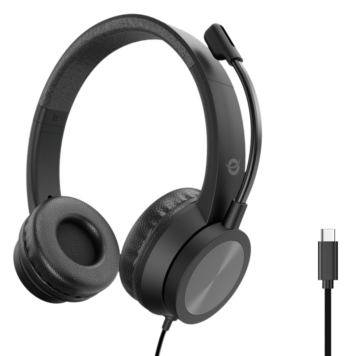 Conceptronic Headset Stereo USB-C/Mikro/Bedien./ANC - Headset - 22 KHz