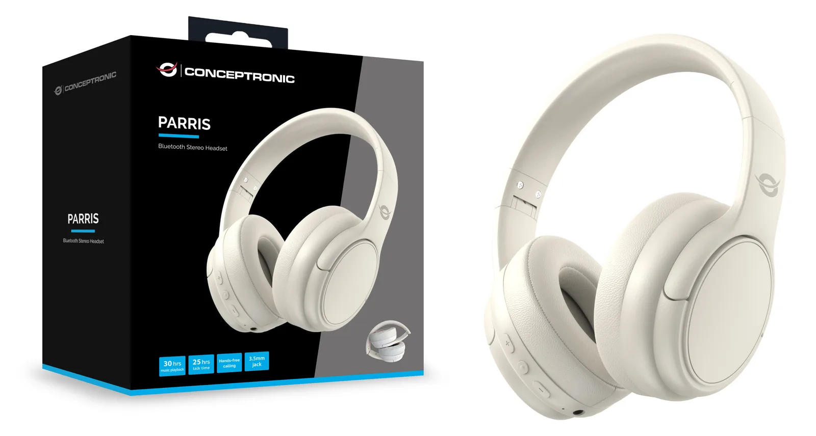 Conceptronic Headset Wireless Bluetooth 5.4 Dual-Device ws - Headset - 20 KHz, Ansicht 3