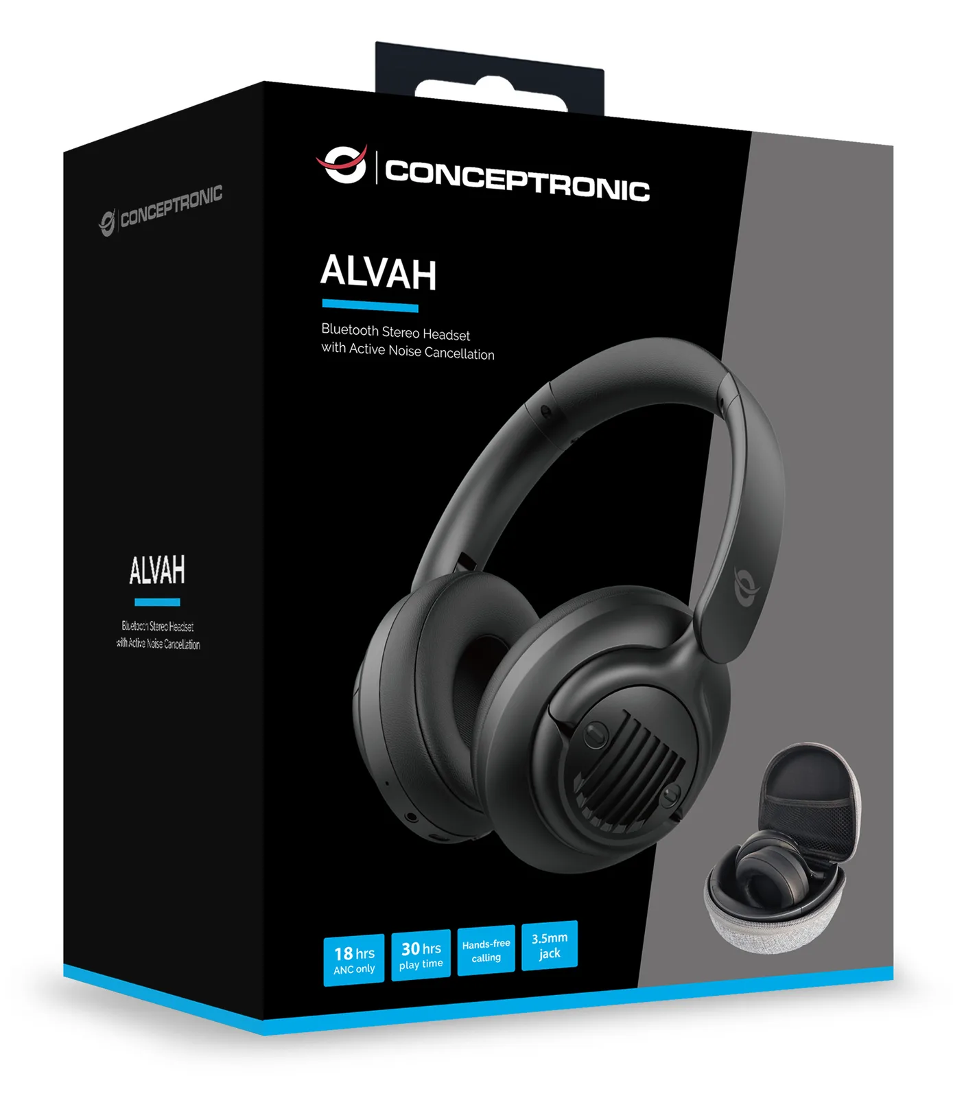 Conceptronic Headset Wireless Bluetooth 5.4 Lärmunterdr. sw - Headset - 20 KHz, Ansicht 4